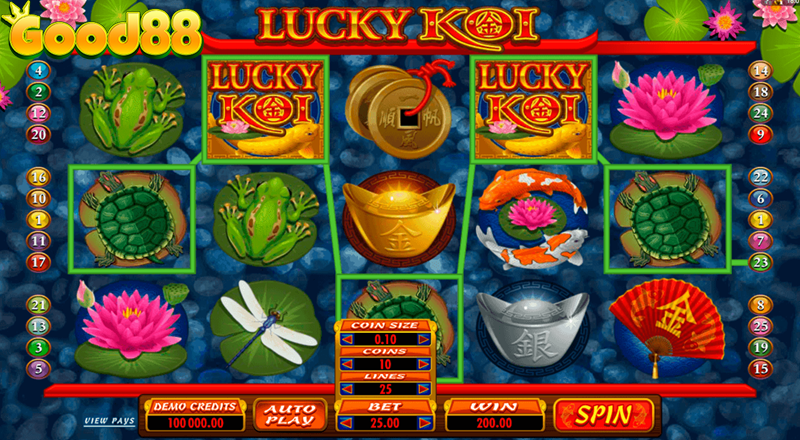 Game Slot 3D Lucky Koi tại Good88 casino: Điểm hấp dẫn thu hút người chơi là gì? 3 lucky koi microgaming