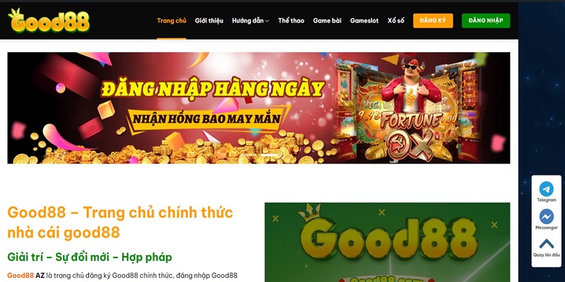 Good88 Chơi An Toàn: 6 điểm cộng không thể bị chặn 3 giao diện good88 mới